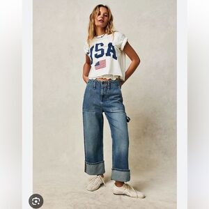 We The Free Major Leagues Mid-Rise Cuffed Jeans Free People 24